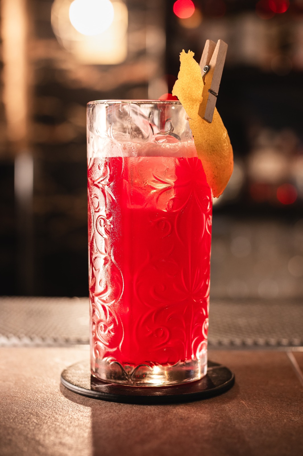 Handcrafted cocktail preparation