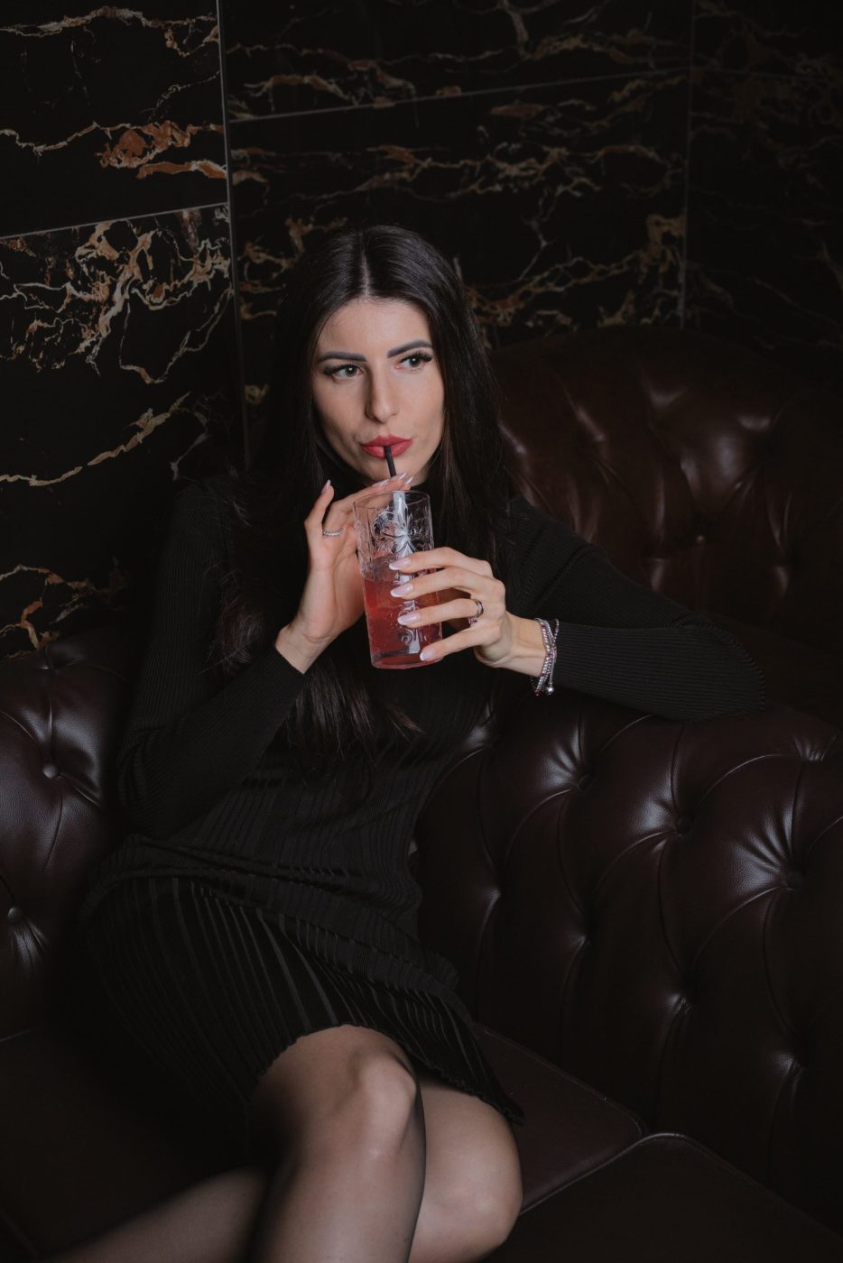 Signature drink with aromatic bubble